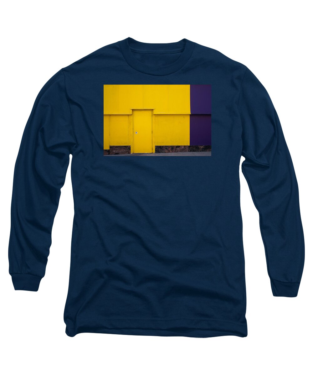 Architecture Long Sleeve T-Shirt featuring the photograph Contrasts in Color by Monte Stevens