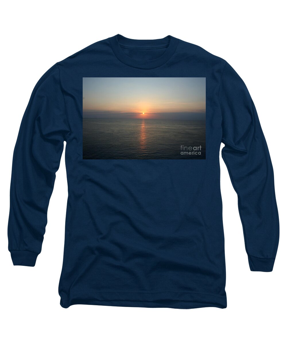 Cozumel Long Sleeve T-Shirt featuring the photograph Cozumel Sunset by John Black