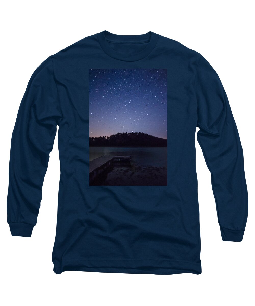 Dakota Long Sleeve T-Shirt featuring the photograph Deerfield Dock by Greni Graph
