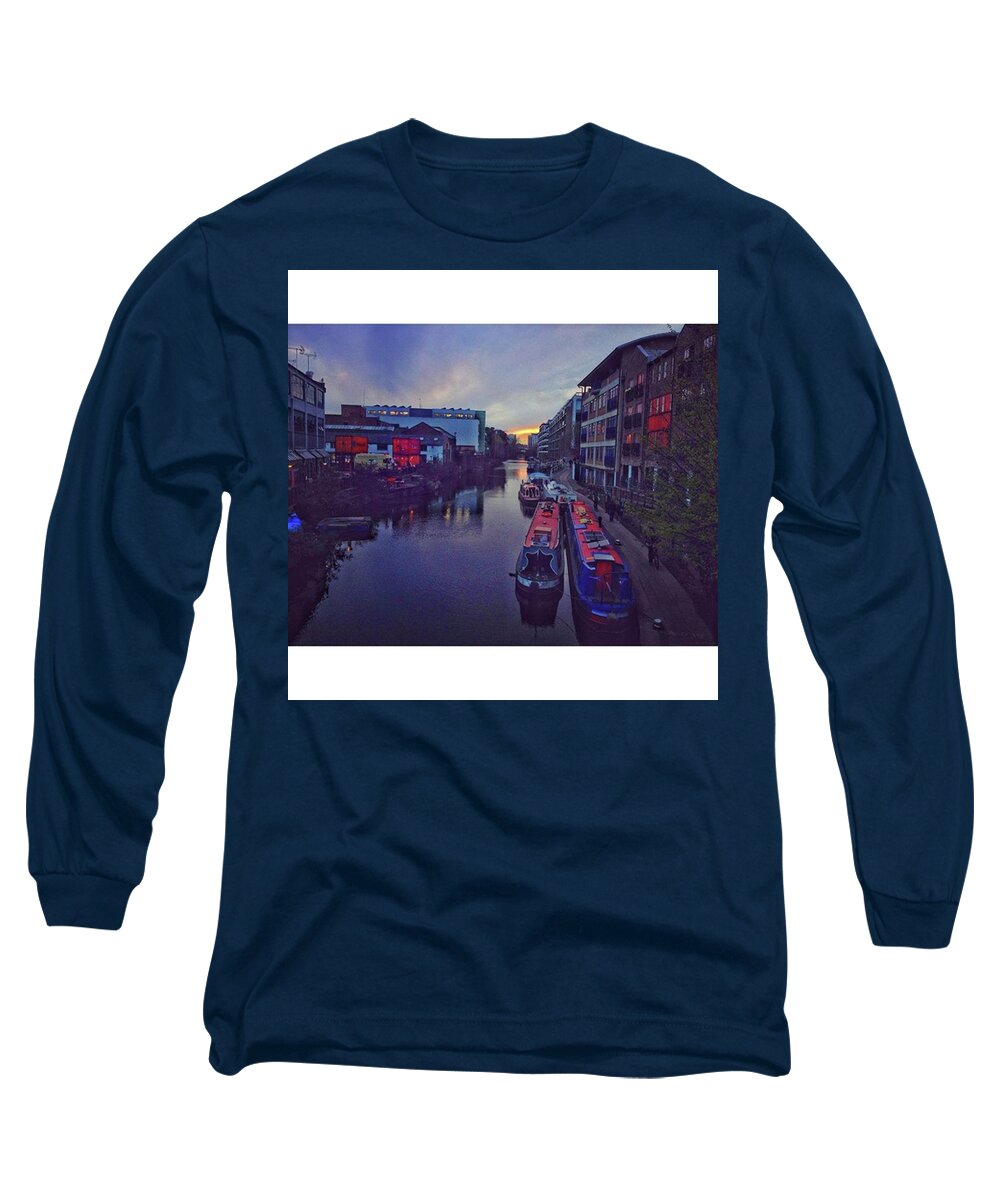 Canal Long Sleeve T-Shirt featuring the photograph Did Someone Dim The Lights?
#sunset by Tai Lacroix