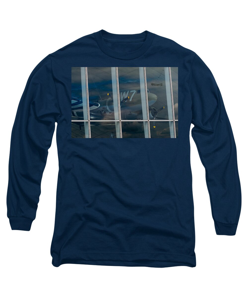Dakota Long Sleeve T-Shirt featuring the photograph Duxford Dakota Daydream by Gary Eason