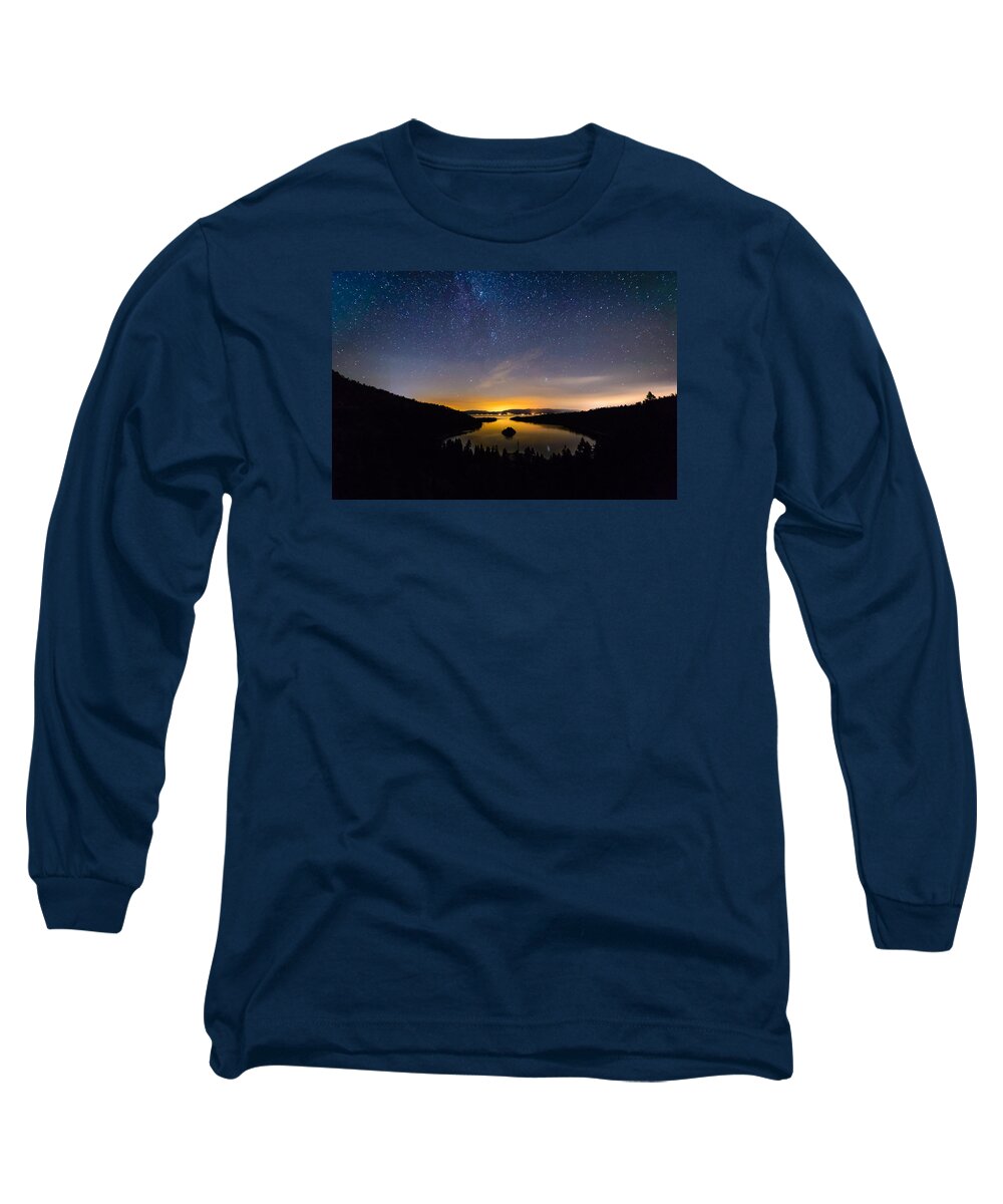 Emerald Bay Long Sleeve T-Shirt featuring the photograph Emerald Bay by Mike Ronnebeck