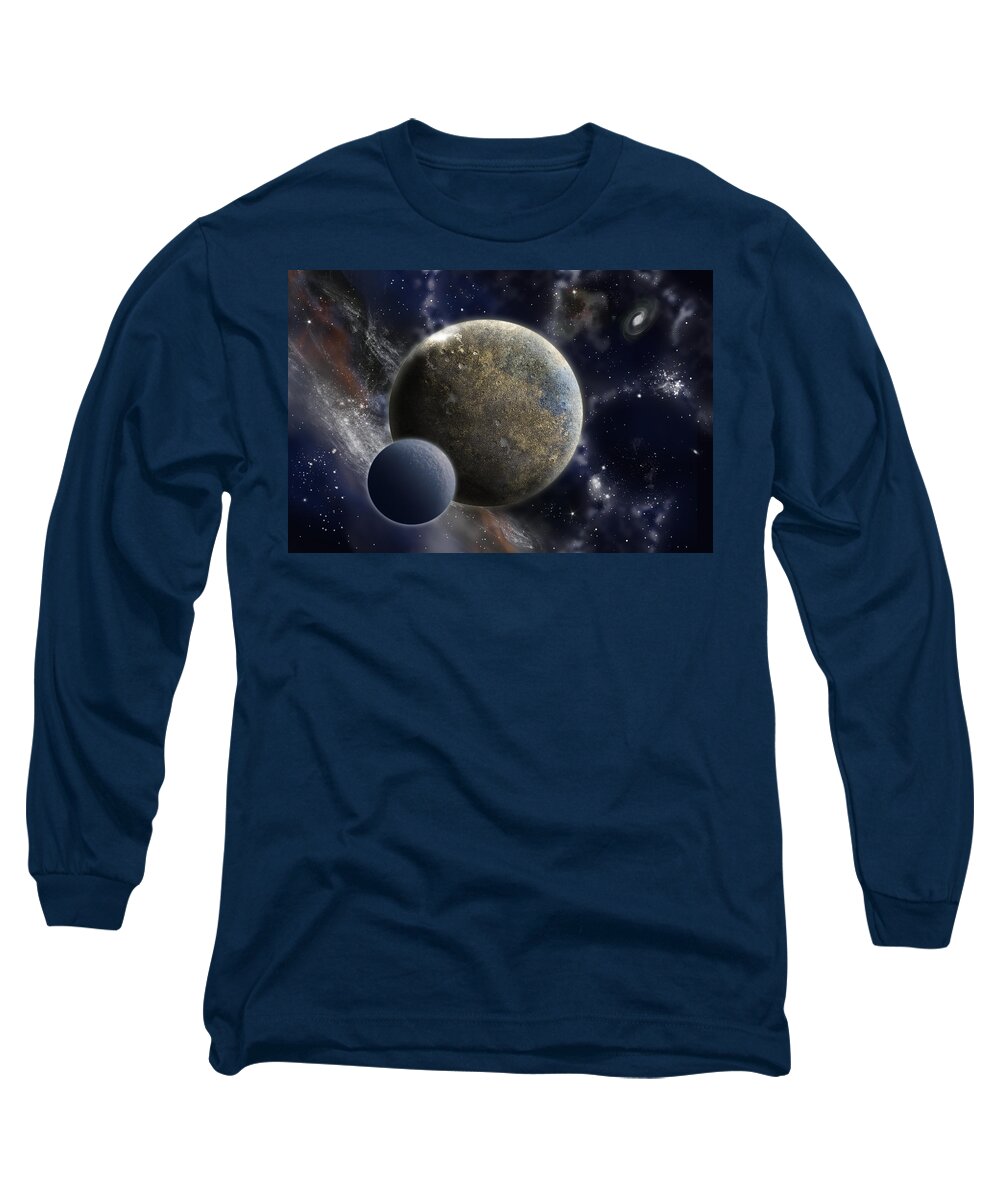 Exosolar Long Sleeve T-Shirt featuring the photograph Exosolar Worlds by Andy Smetzer