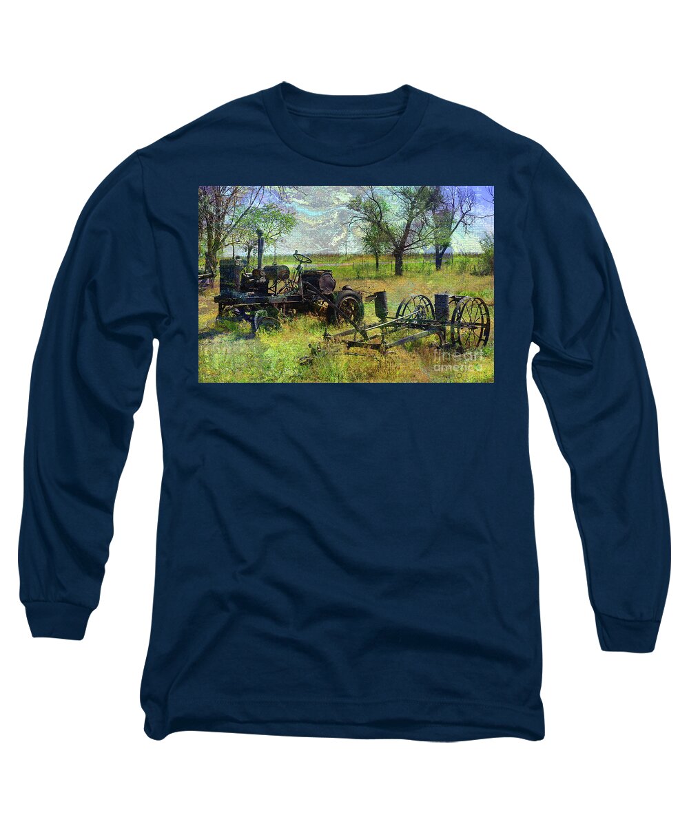 Farm Long Sleeve T-Shirt featuring the photograph Farm equipment by Deb Nakano