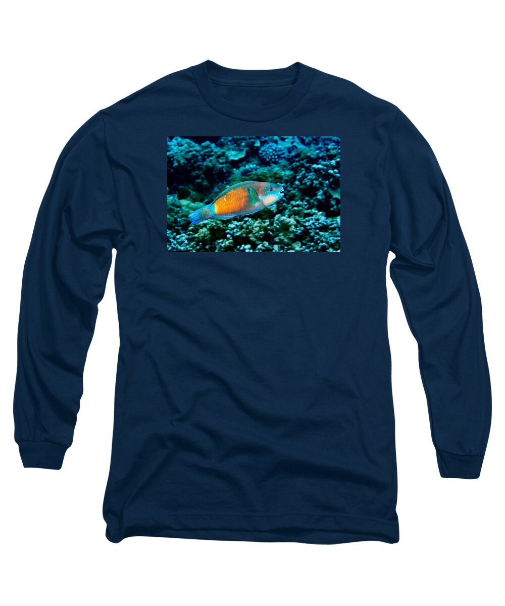 Marine Life Long Sleeve T-Shirt featuring the photograph FLA-150811-ND800E-26049-color by Fernando Lopez Arbarello