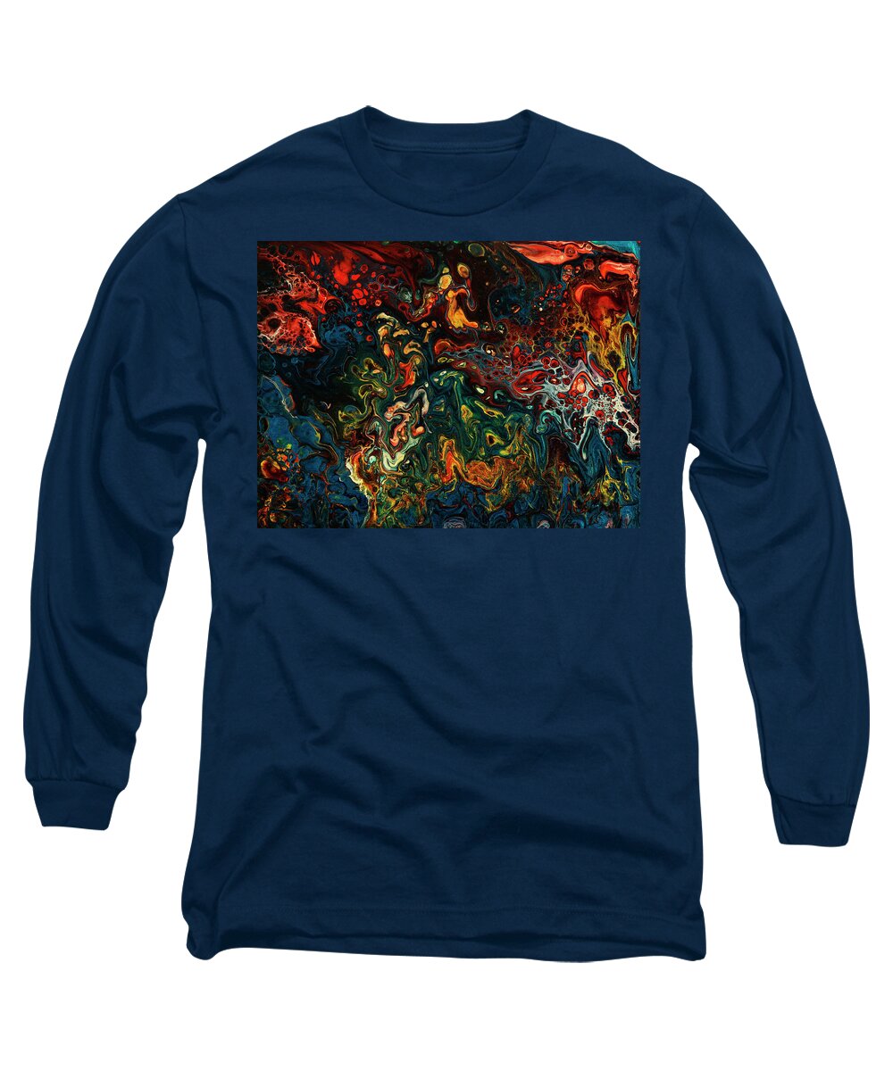 Flower Long Sleeve T-Shirt featuring the painting Flower Child by Jennifer Walsh