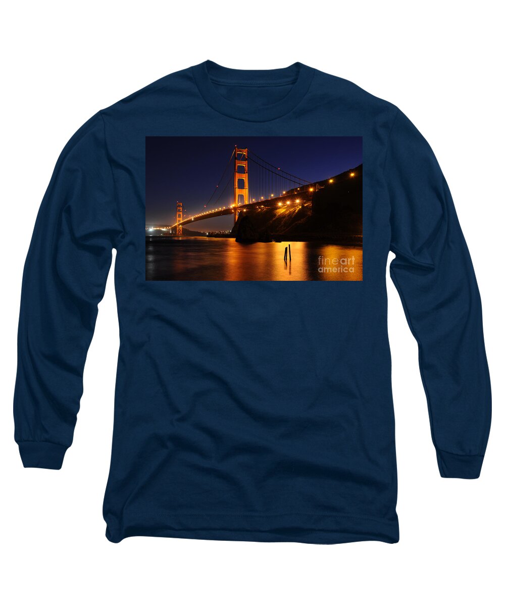 Golden Gate Bridge Long Sleeve T-Shirt featuring the photograph Golden Gate Bridge 1 by Vivian Christopher