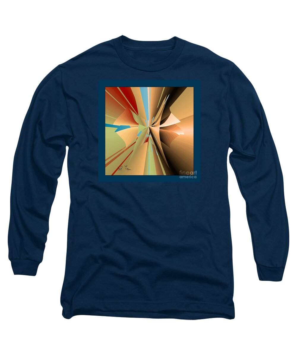 Imperfection Long Sleeve T-Shirt featuring the digital art Imperfection And Harmony by Leo Symon