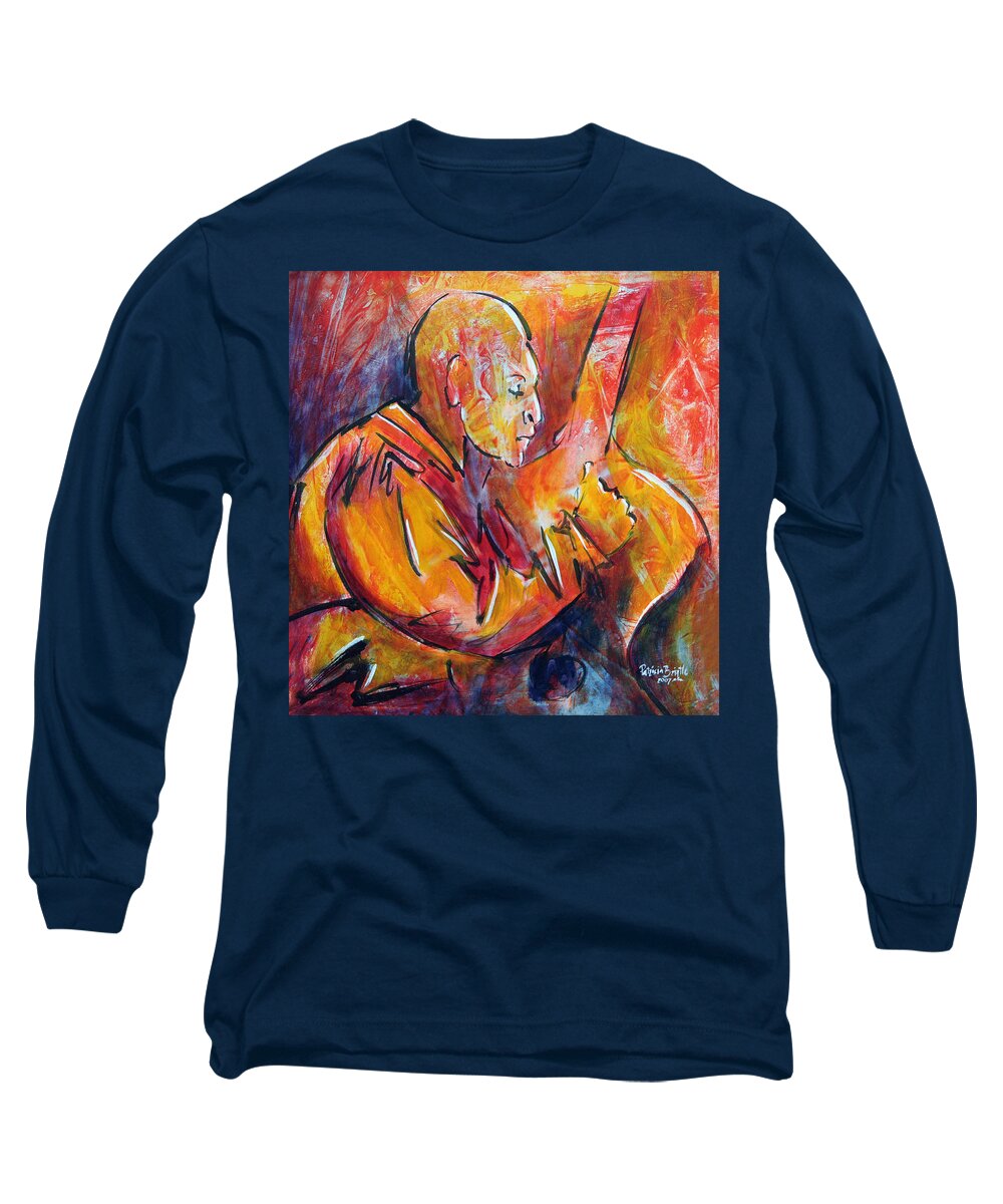 Funky Long Sleeve T-Shirt featuring the painting Jacinto by Patricia Brintle