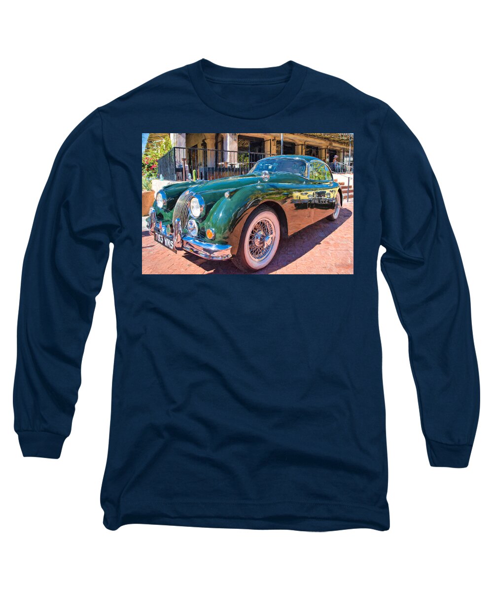 Arizona Long Sleeve T-Shirt featuring the photograph Jaguar XK Classic by Dan McManus