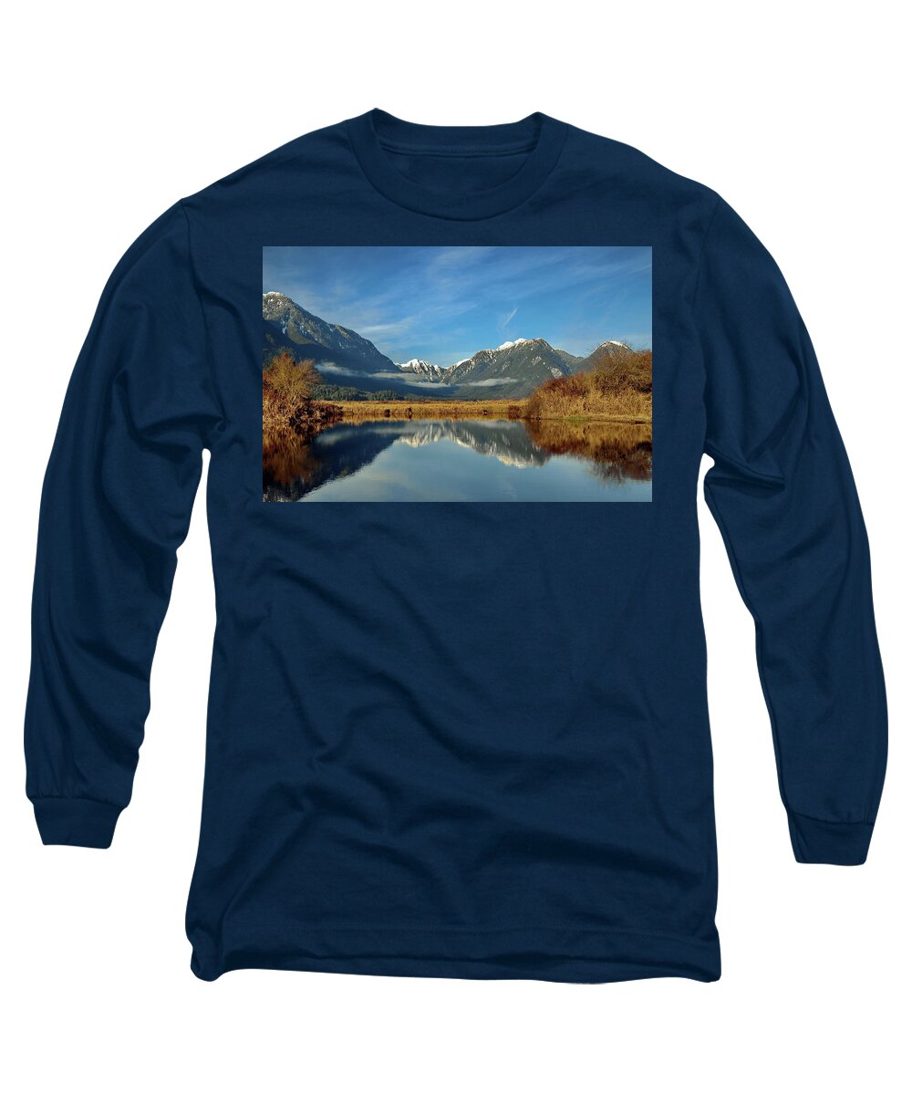Alex Lyubar Long Sleeve T-Shirt featuring the pyrography A beautiful place in the provincial park by Alex Lyubar