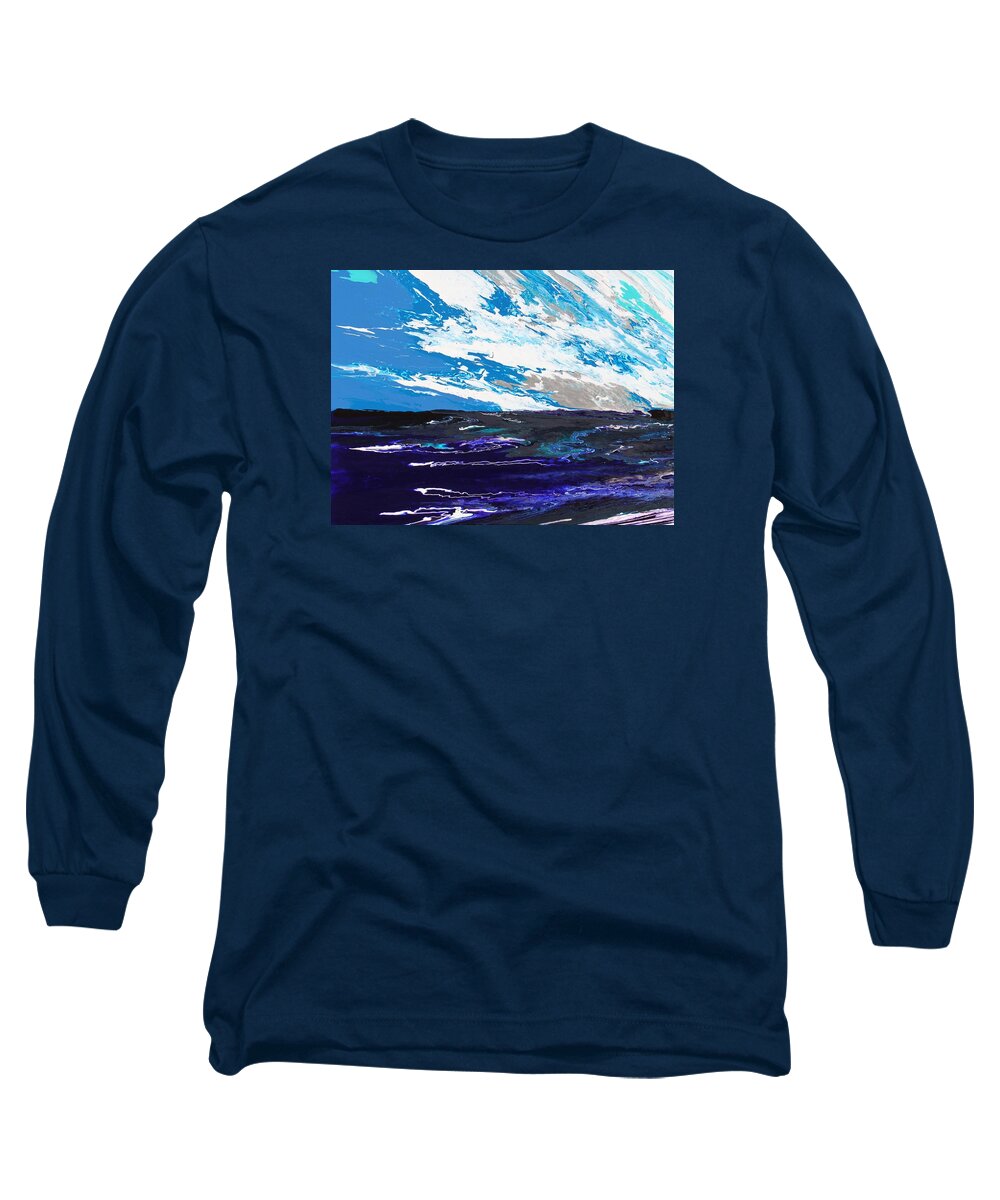Fusionart Long Sleeve T-Shirt featuring the painting Mariner by Ralph White