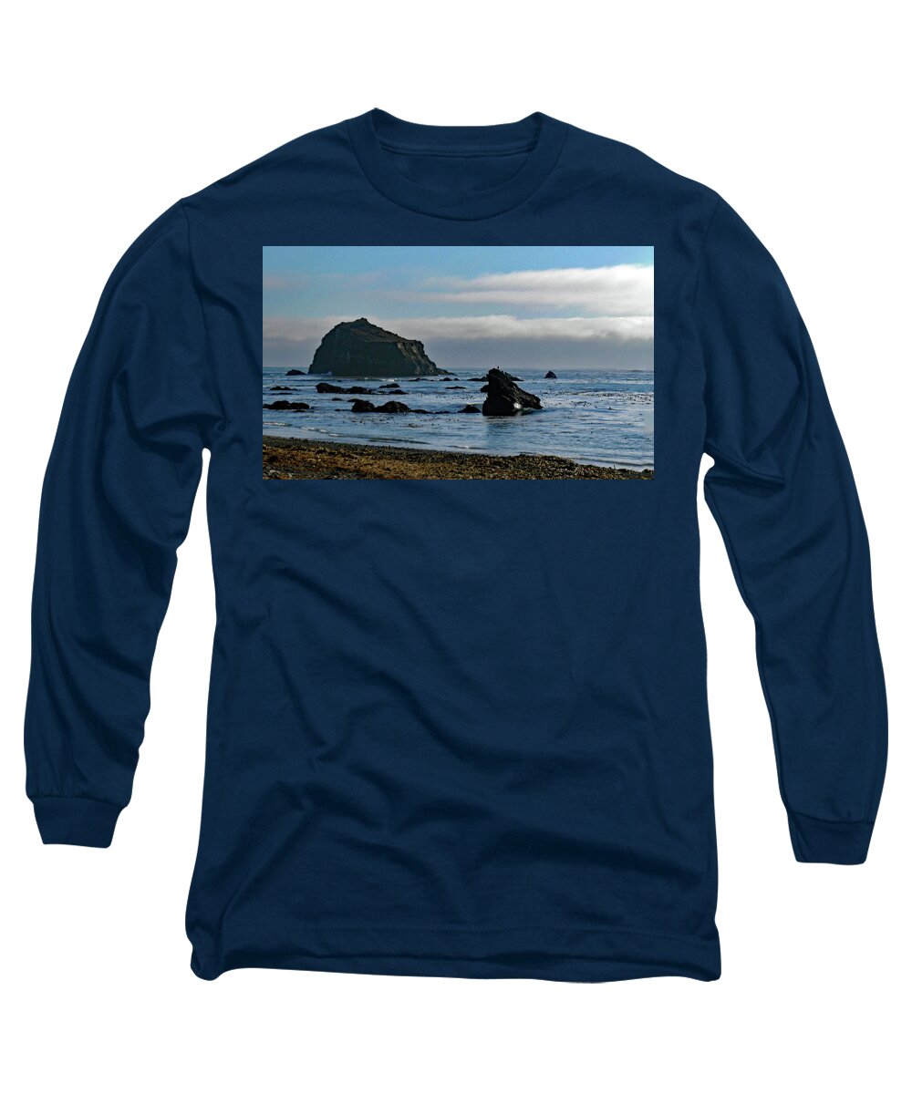 Mendocino Coast Long Sleeve T-Shirt featuring the photograph Mendocino Coast No. 1 by Sandy Taylor