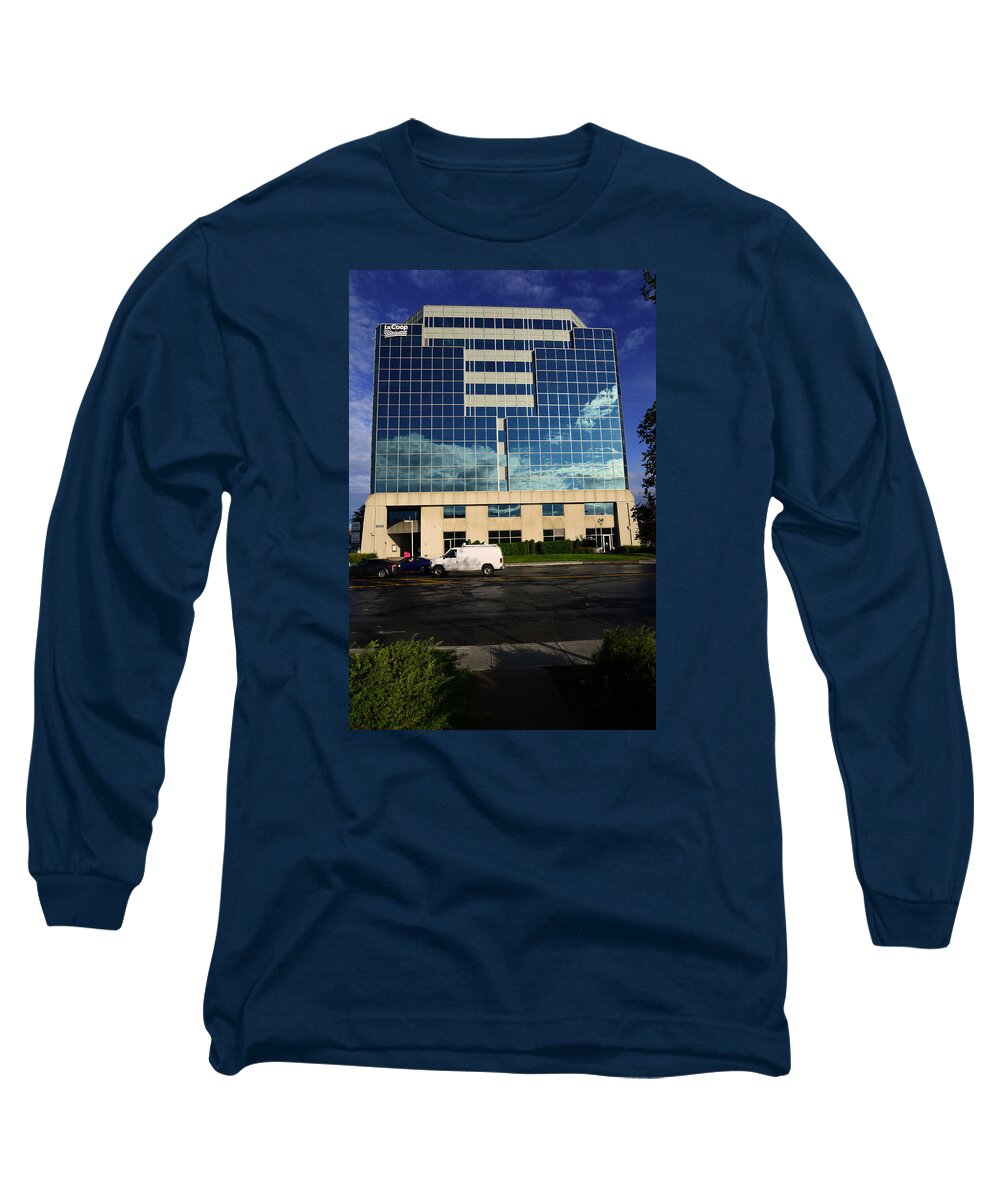 Building Long Sleeve T-Shirt featuring the photograph Morning by Jean-Marc Robert