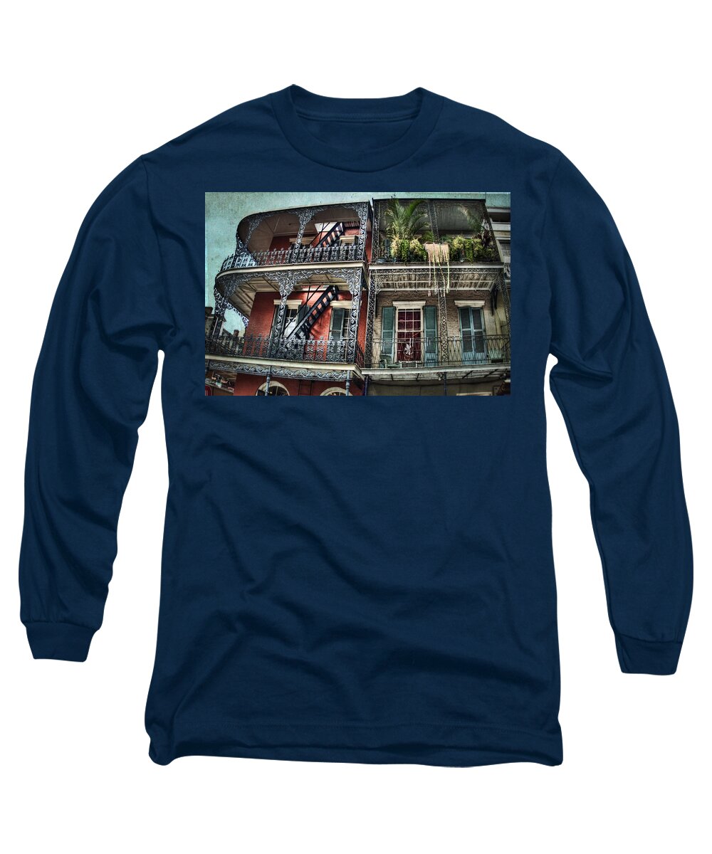 Balcony Long Sleeve T-Shirt featuring the photograph New Orleans Balconies No. 4 by Tammy Wetzel