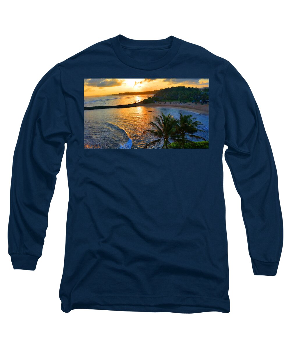 Oahu Long Sleeve T-Shirt featuring the photograph North Shore of Oahu by Michael Rucker