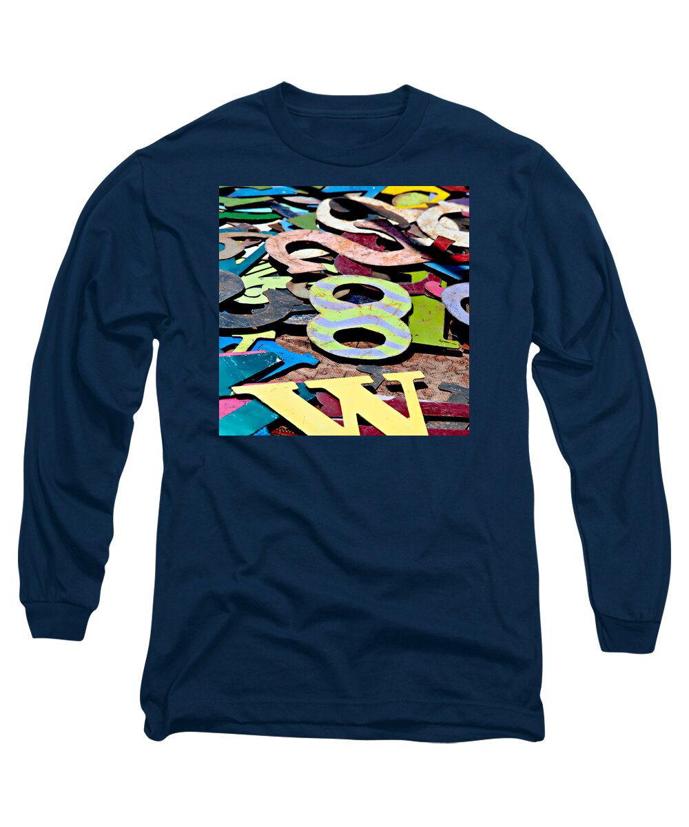 Number Long Sleeve T-Shirt featuring the photograph Number 8 by Art Block Collections