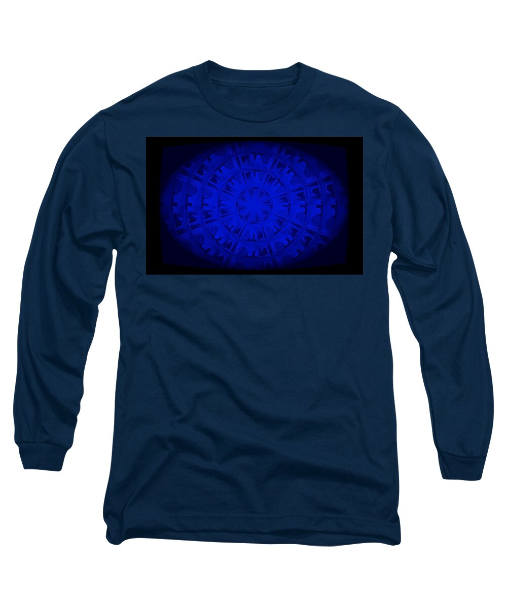 Oval Long Sleeve T-Shirt featuring the digital art Oval Twilight by Ee Photography