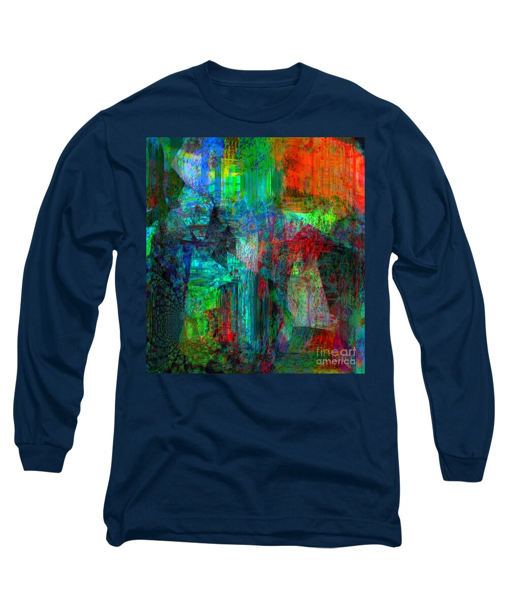 Fania Simon Long Sleeve T-Shirt featuring the digital art Pain is Universal by Fania Simon