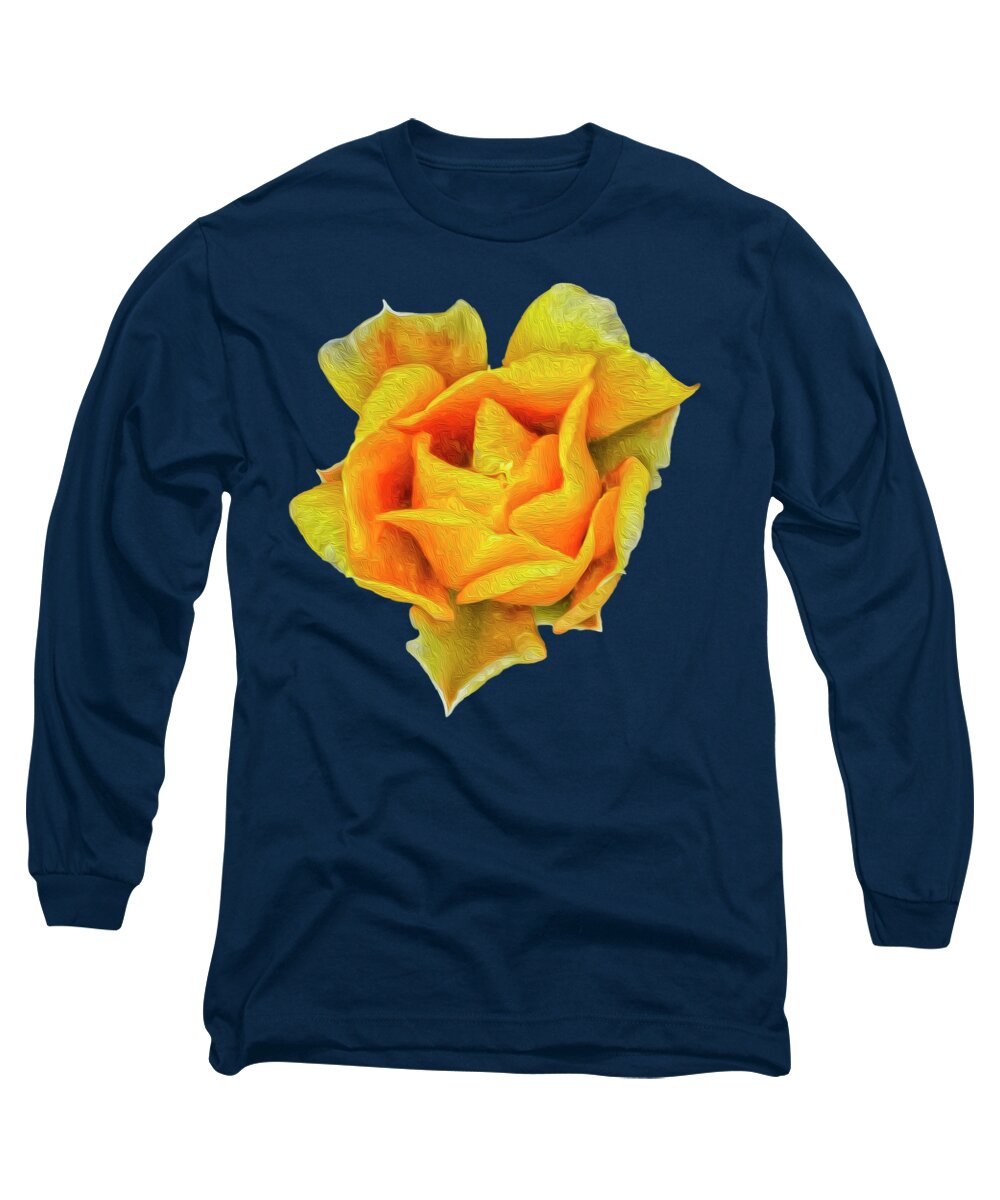 Arizona Long Sleeve T-Shirt featuring the photograph Prickly Pear Flower OP12 by Mark Myhaver