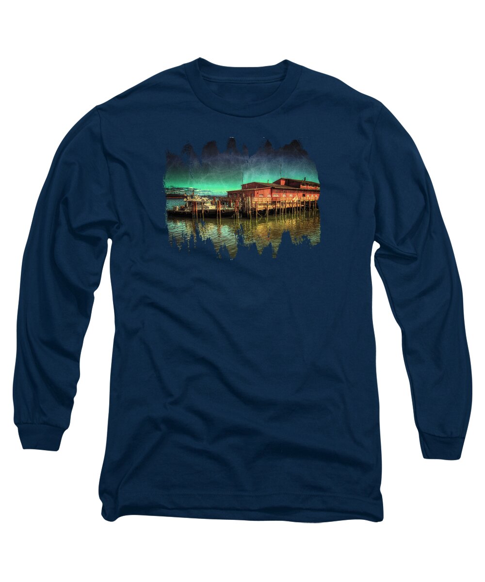 River Pilot Long Sleeve T-Shirt featuring the photograph River Pilot Station by Thom Zehrfeld