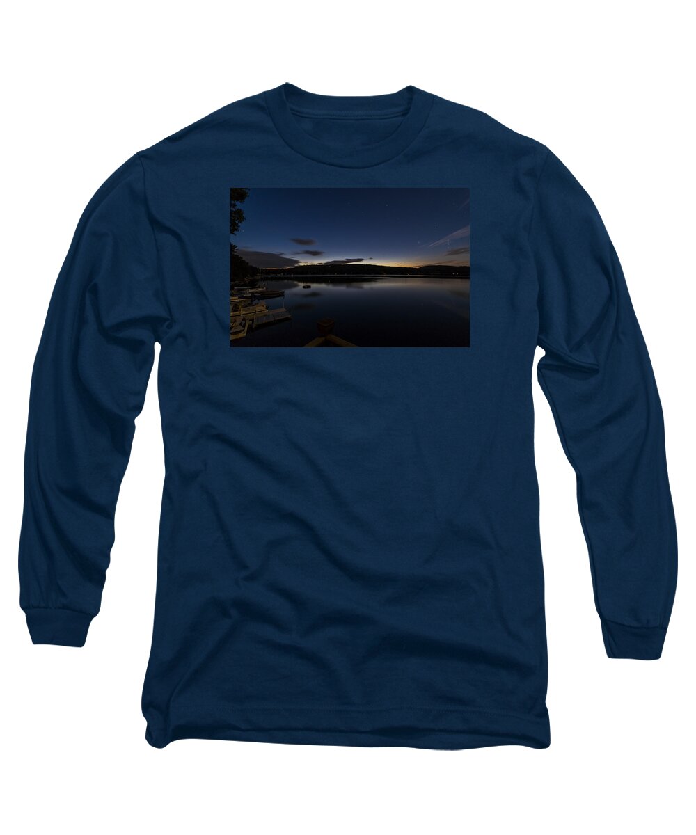 Spofford Lake New Hampshire Long Sleeve T-Shirt featuring the photograph Spofford Lake Dawn by Tom Singleton