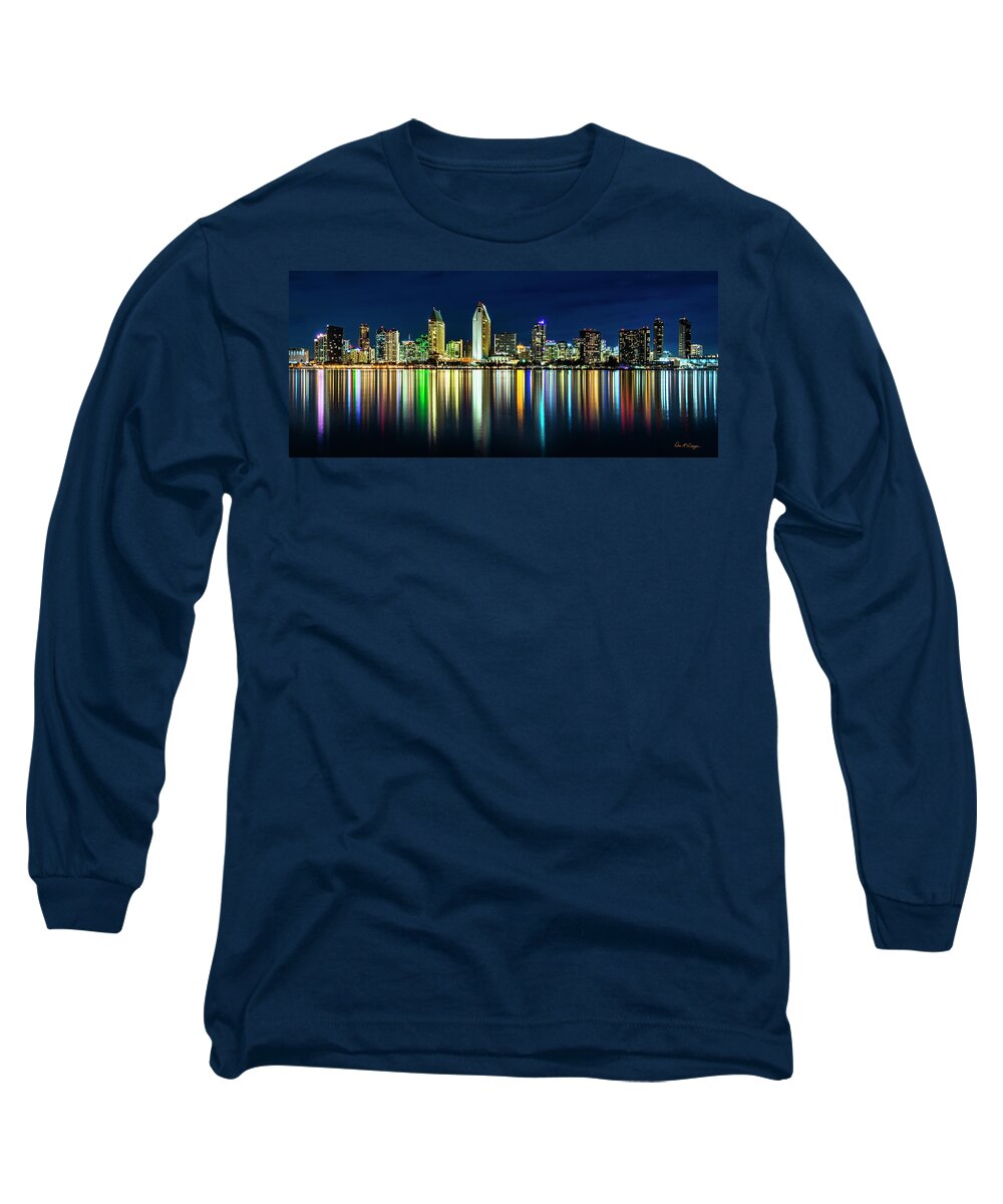San Diego California Long Sleeve T-Shirt featuring the photograph Still of the Night by Dan McGeorge