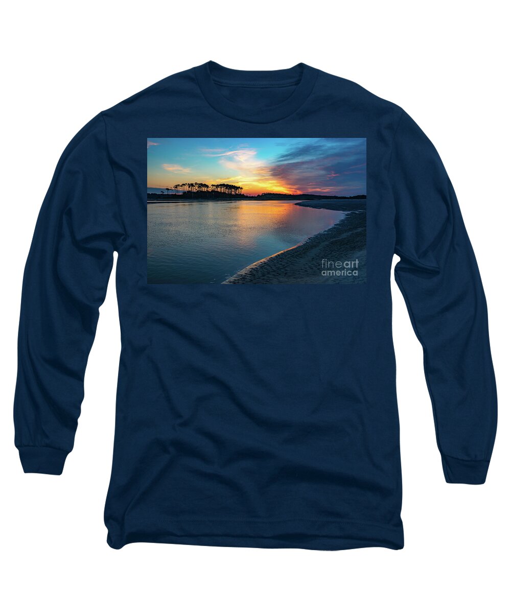 North Myrtle Beach Long Sleeve T-Shirt featuring the photograph Summer Sunrise at the Inlet by David Smith