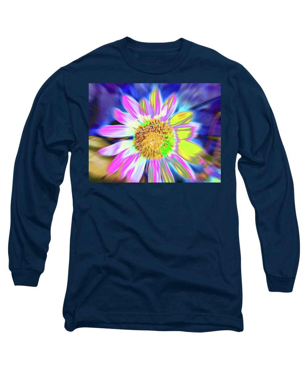 Sunflowers Long Sleeve T-Shirt featuring the photograph Sunrapt by Cris Fulton