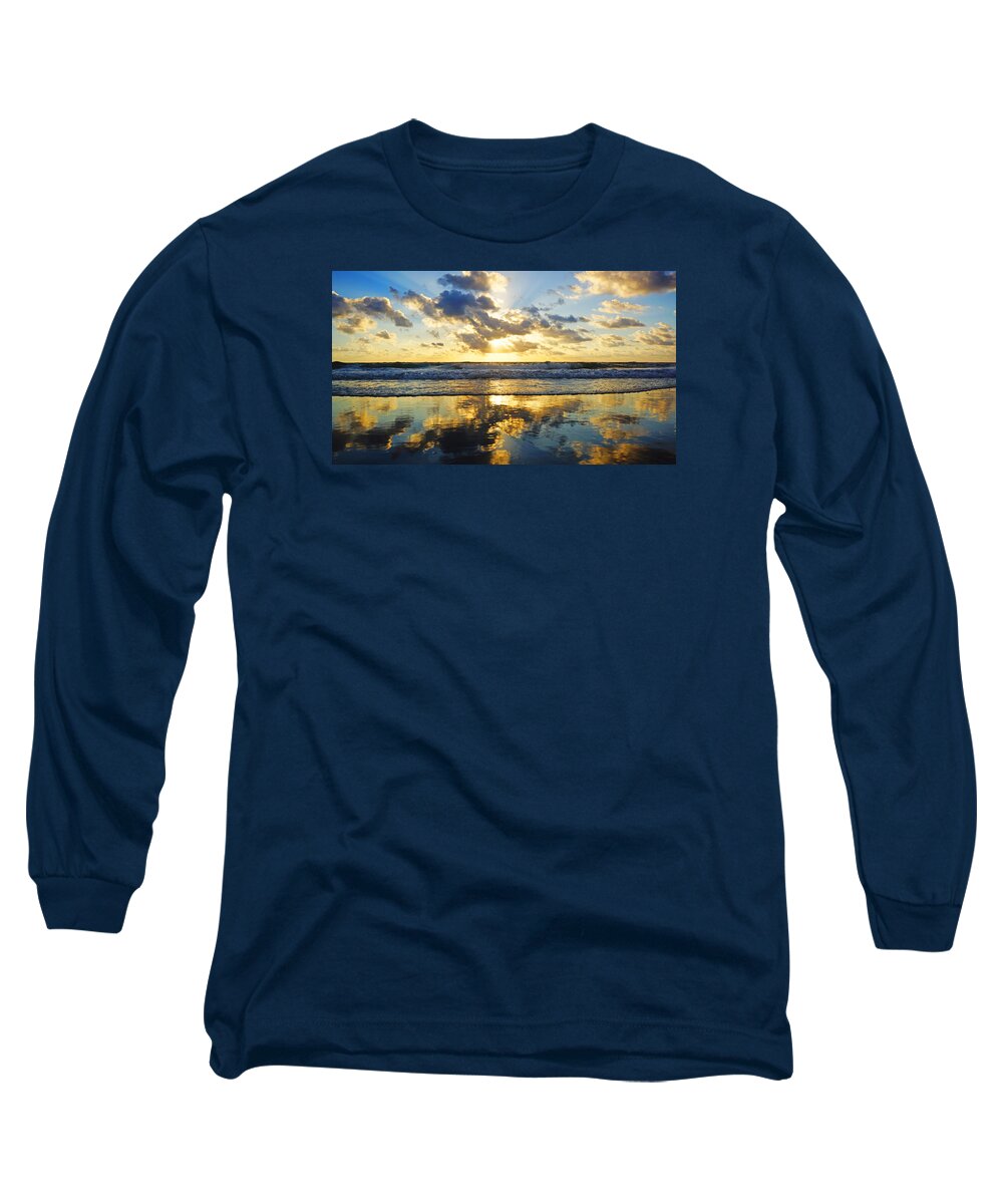 Sunrise Long Sleeve T-Shirt featuring the photograph Sunrise Reflections by Lawrence S Richardson Jr