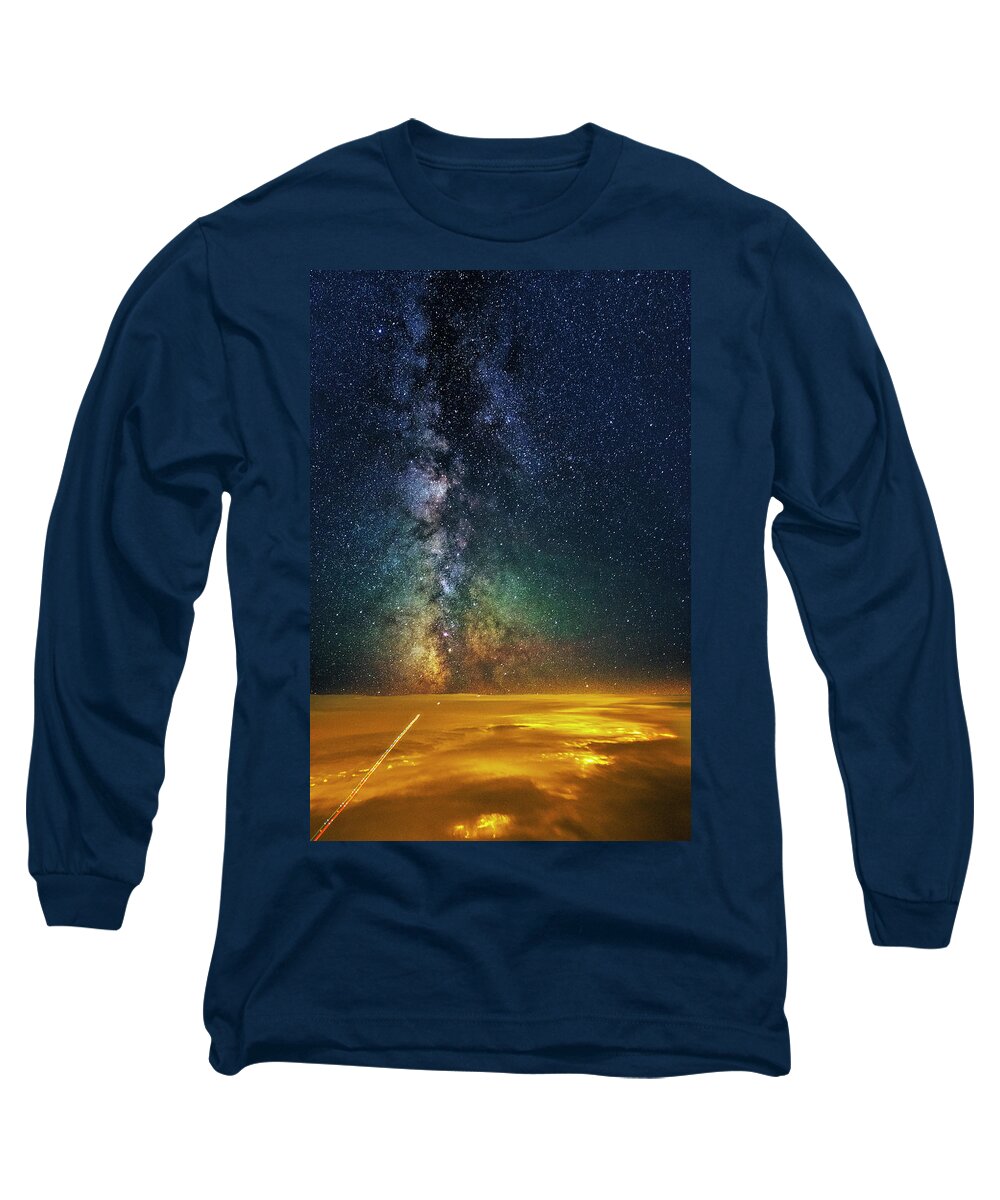 Astronomy Long Sleeve T-Shirt featuring the photograph Towards the Core by Ralf Rohner