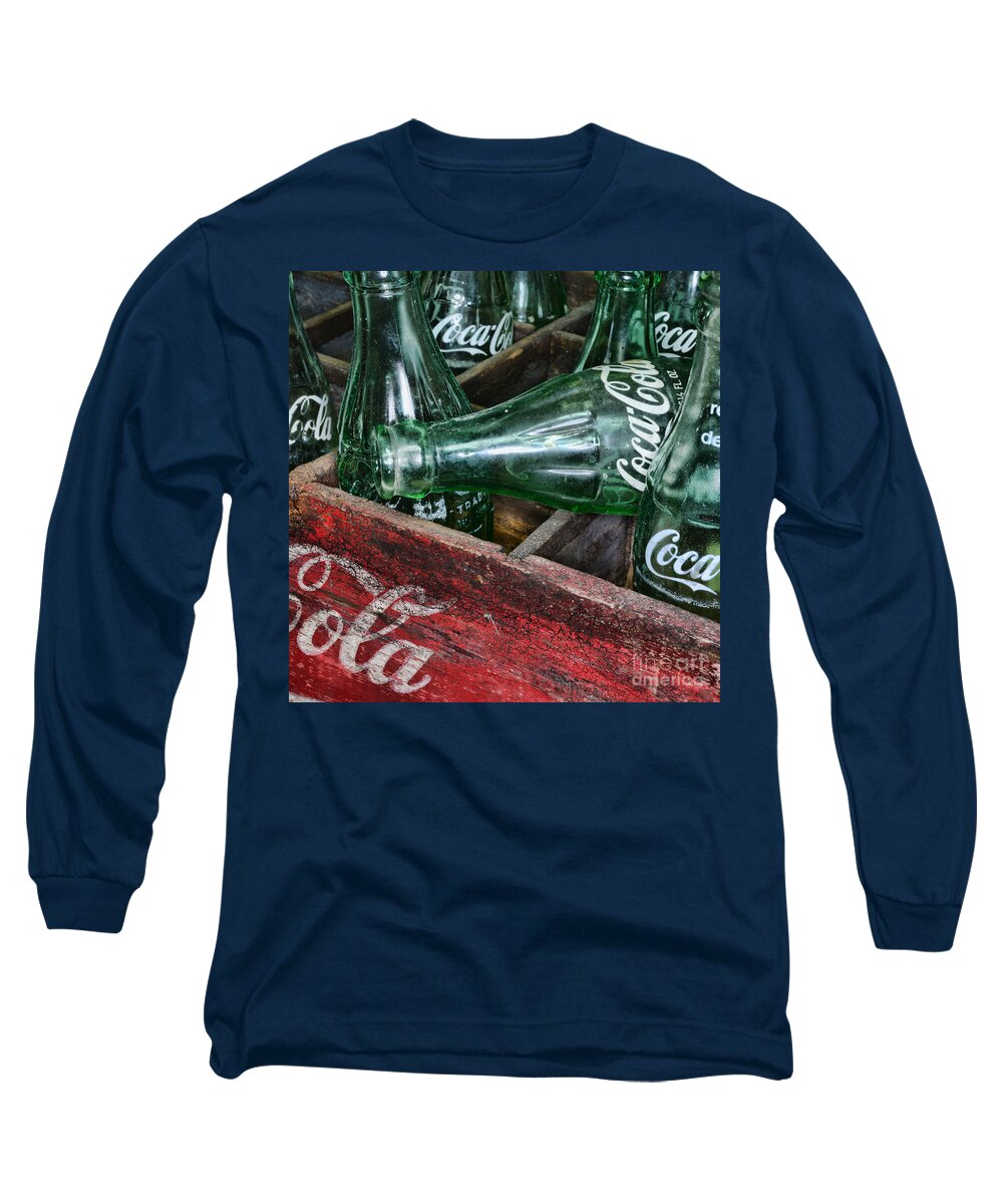 Coke Long Sleeve T-Shirt featuring the photograph Vintage Coke Square Format by Paul Ward