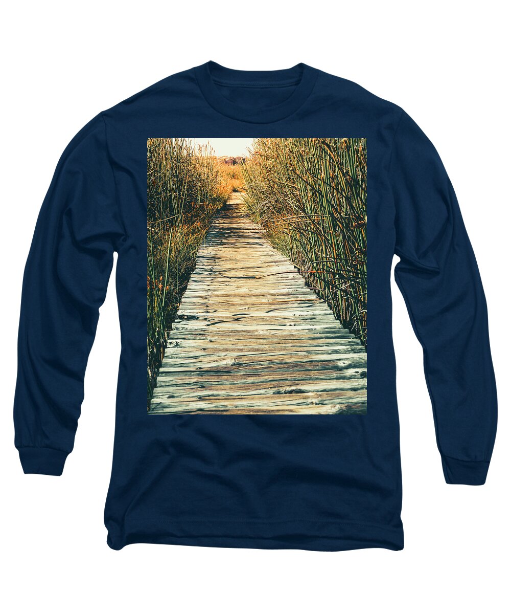 Cape Town Long Sleeve T-Shirt featuring the photograph Walking path by Alexey Stiop