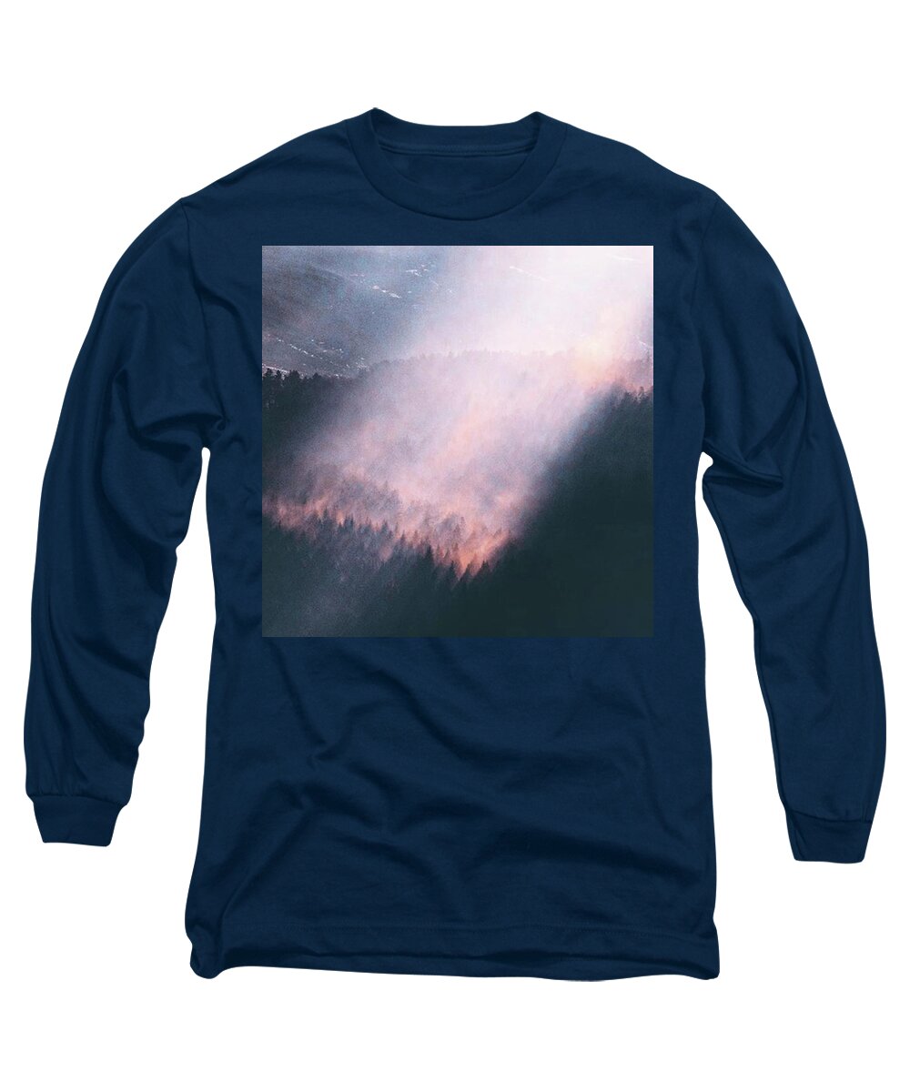 Master_shots Long Sleeve T-Shirt featuring the photograph When Clouds Part 🌲🌤 #main_vision by Dan Cook