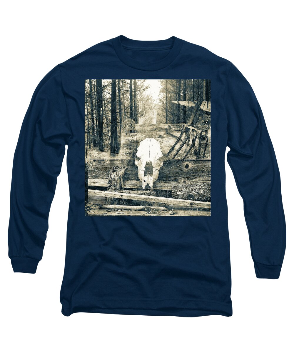 Art Long Sleeve T-Shirt featuring the photograph Winter in the in the Woods by Ronda Broatch