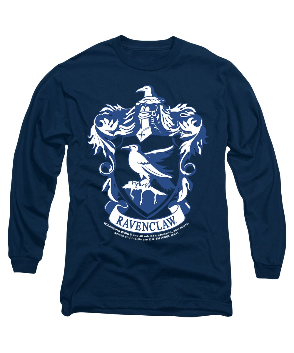  Long Sleeve T-Shirt featuring the digital art Harry Potter - Ravenclaw Crest by Brand A