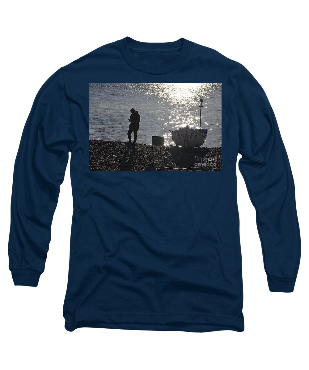 Fisherman Long Sleeve T-Shirt featuring the photograph Fisherman #2 by Andy Thompson