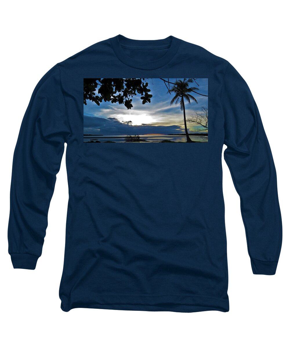 Weipa Long Sleeve T-Shirt featuring the photograph A storm toppled the Mangrove Tree by Joan Stratton