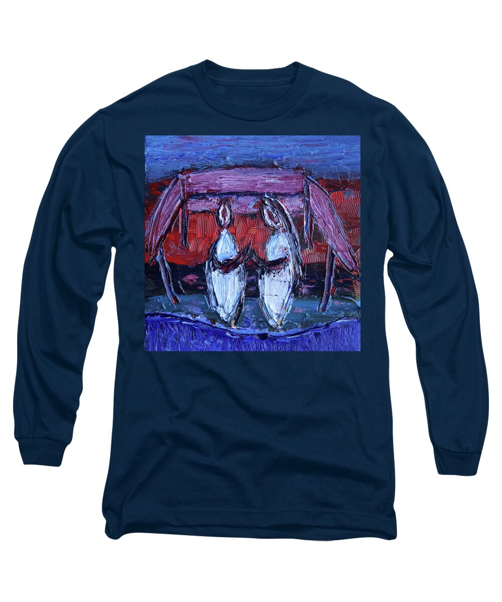 Jewish Long Sleeve T-Shirt featuring the painting Beginning of Journey Together by Vadim Levin