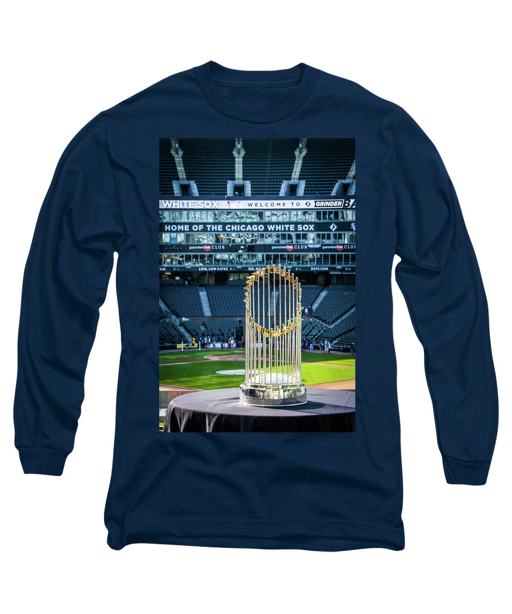 Baseball Long Sleeve T-Shirt featuring the photograph Chicago White Sox World Series Trophy by Lauri Novak