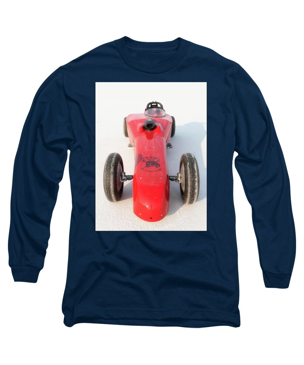 Bonneville Long Sleeve T-Shirt featuring the photograph Fkawi Racing by Andy Romanoff