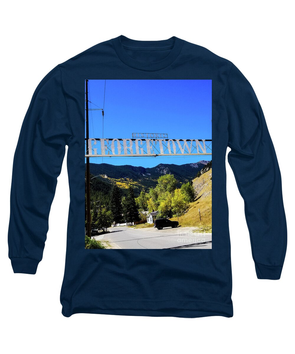 Georgetown Long Sleeve T-Shirt featuring the photograph Georgetown Loop, Colorado by Elizabeth M