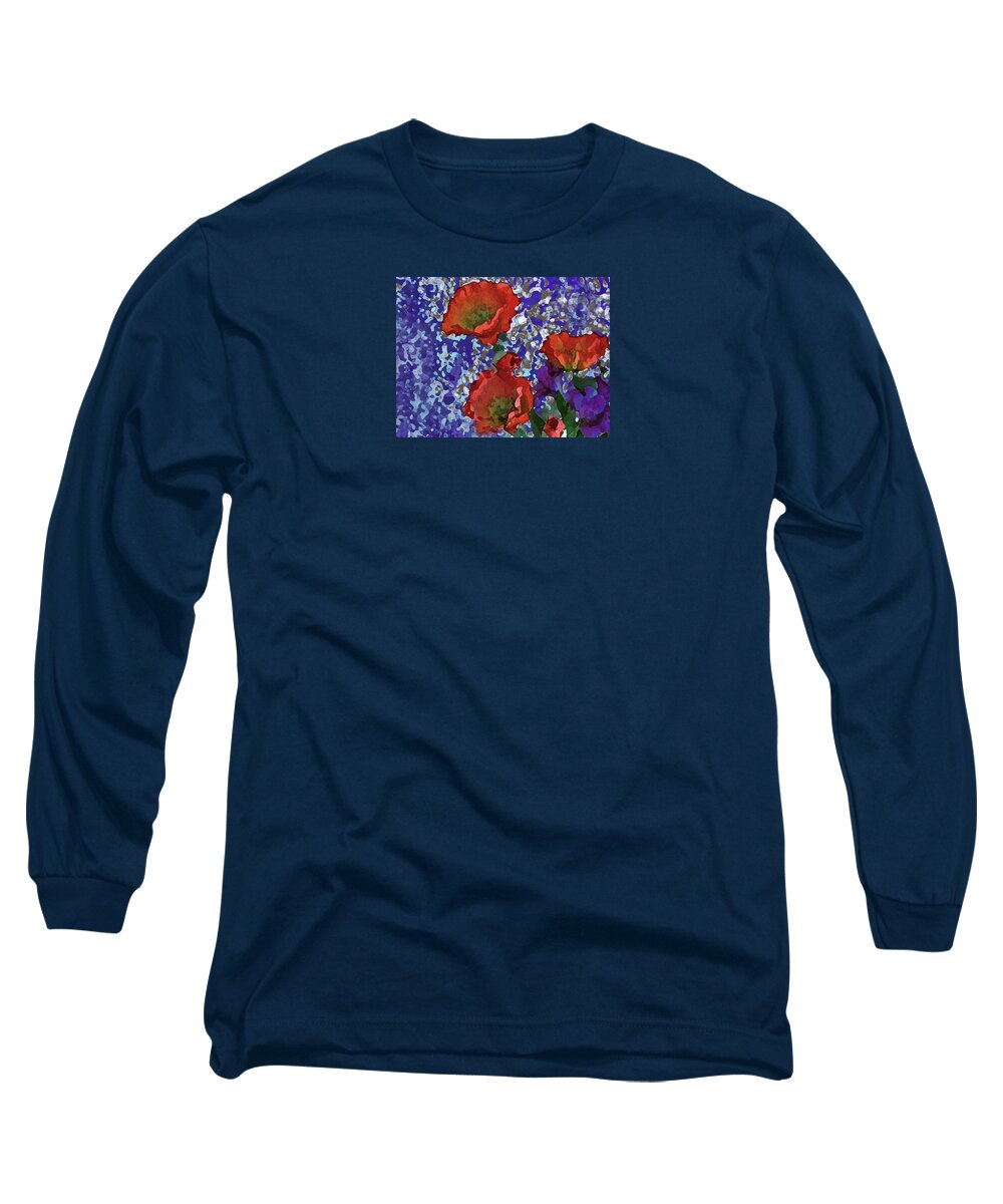 Flower Long Sleeve T-Shirt featuring the photograph Orange Flowers of the A Collection by Corinne Carroll