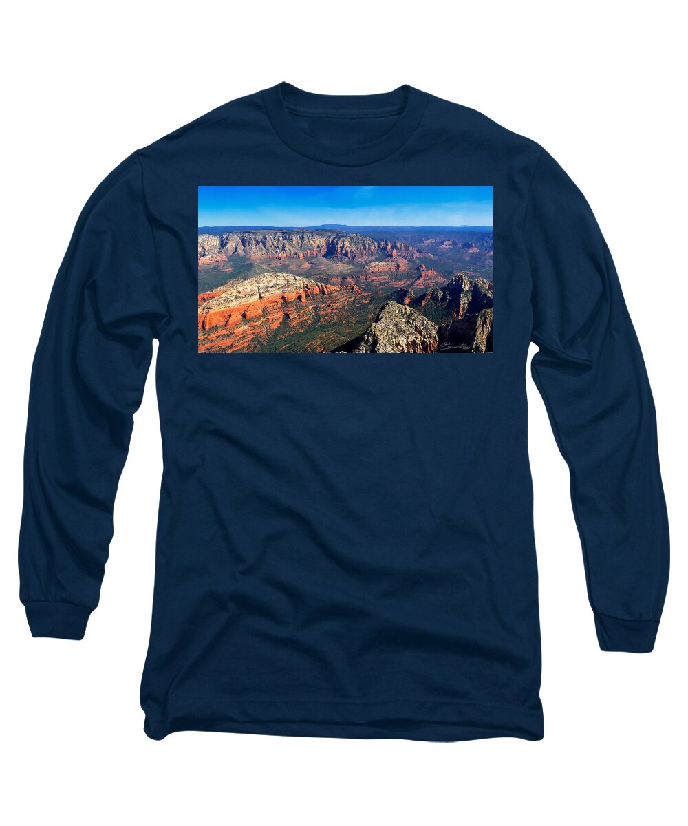 Red Rock Cliffs Sedona Arizona Fstop101 Landscape Sandstone Long Sleeve T-Shirt featuring the photograph Sedona Arizona #2 by Geno
