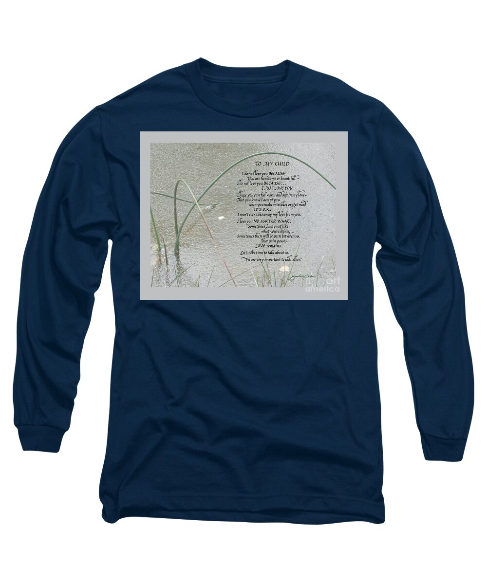 Child Long Sleeve T-Shirt featuring the digital art Unconditional Love for Child #1 by Jacqueline Shuler