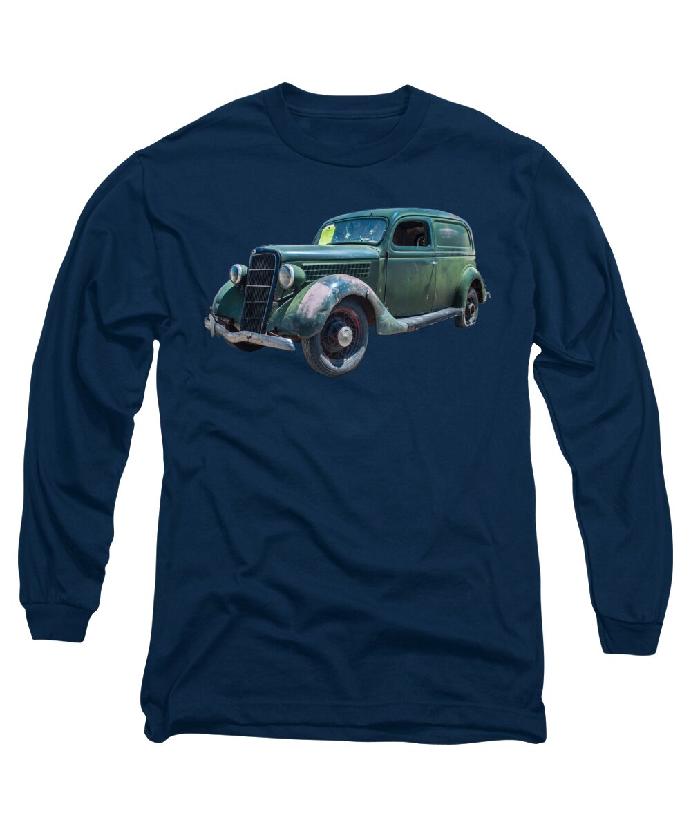Ford Truck Long Sleeve T-Shirt featuring the photograph 1935 Ford Sedan Delivery by Tony Baca