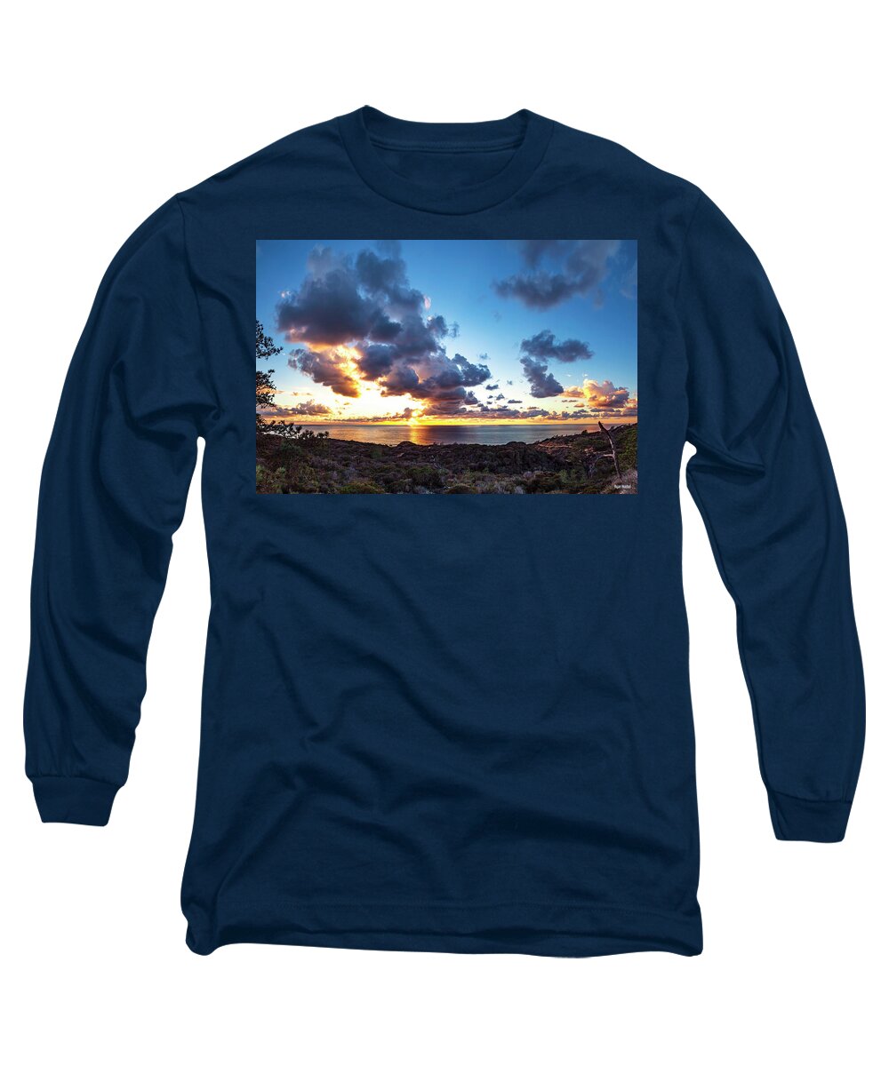 Sunset Long Sleeve T-Shirt featuring the photograph Chasing Clouds by Ryan Huebel