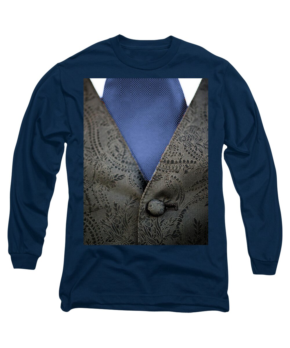 Tie Long Sleeve T-Shirt featuring the digital art Dad'a Tie by Moira Law