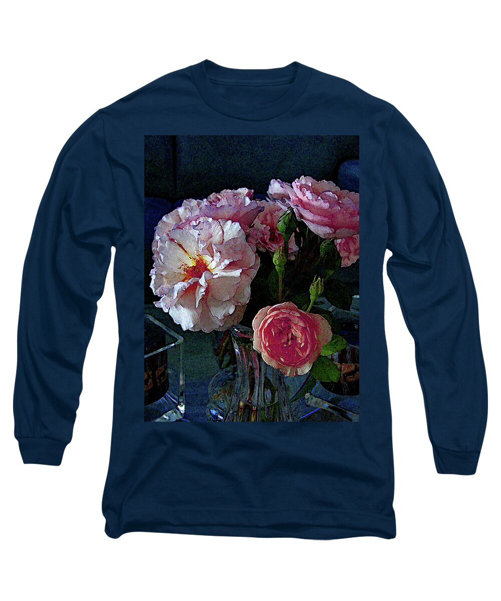 Rose Long Sleeve T-Shirt featuring the photograph Deirdre's Roses by Corinne Carroll