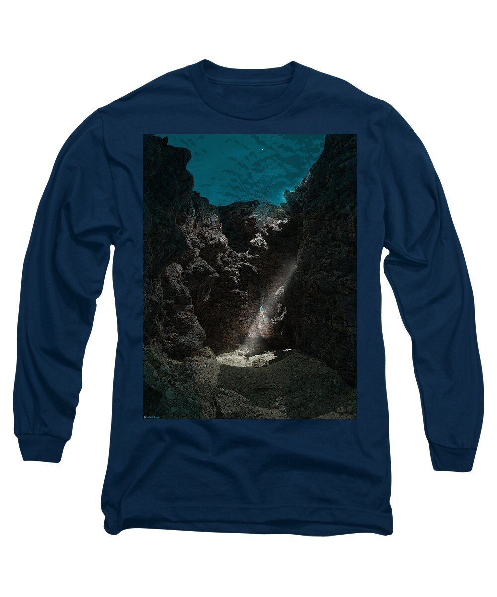 Landscape Long Sleeve T-Shirt featuring the digital art Discovery by Williem McWhorter